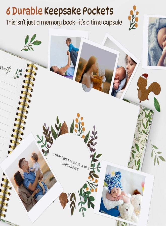 Trustnice Baby Keepsake Book for Boy and Girl Baby Journal Memory Scrapbook Gifts Timeless First 5 Year Milestone Book to Record Every Event from Birth to Age 5 Gender Neutral - Image 2